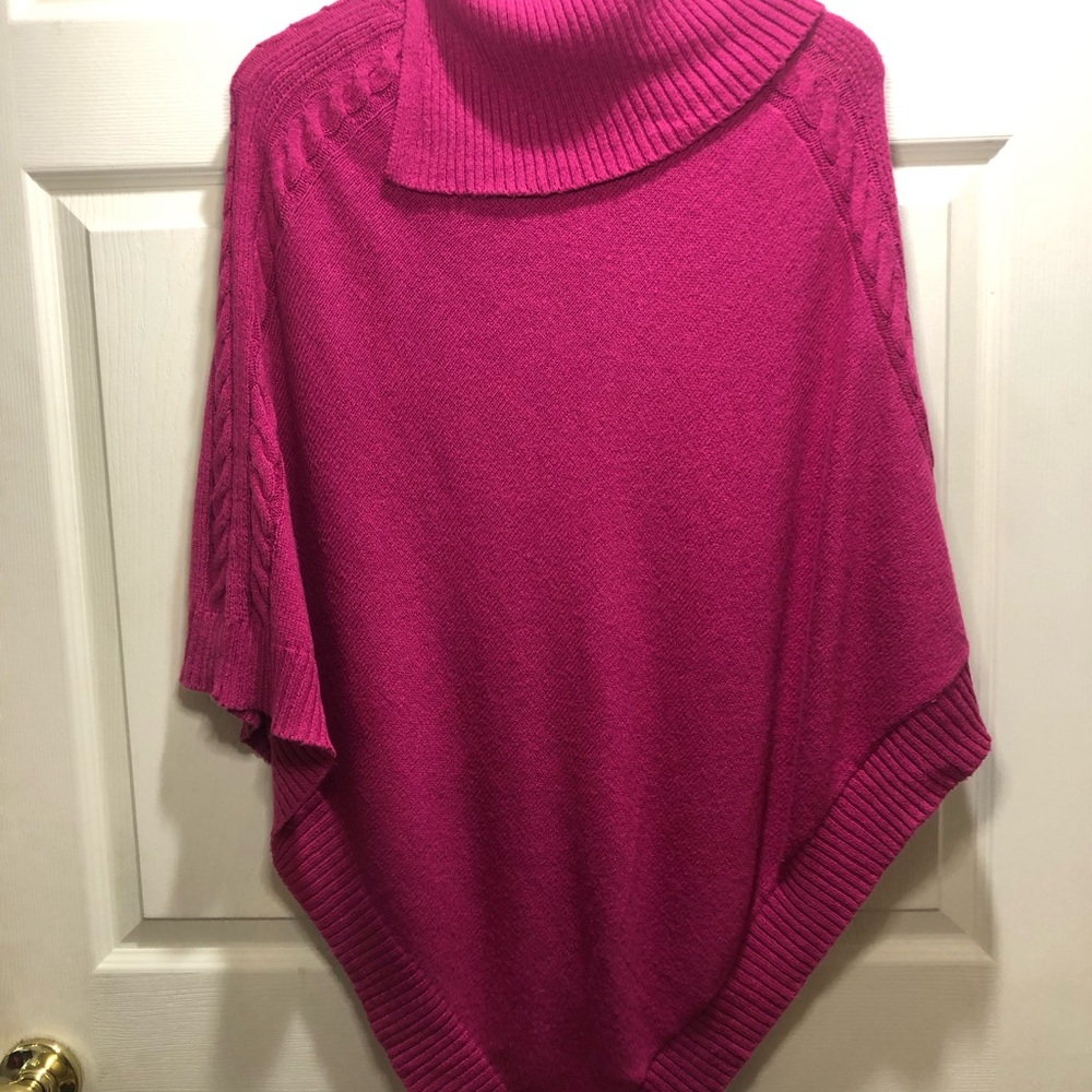 Talbots Pink Shrug Sweater Cozy Knit